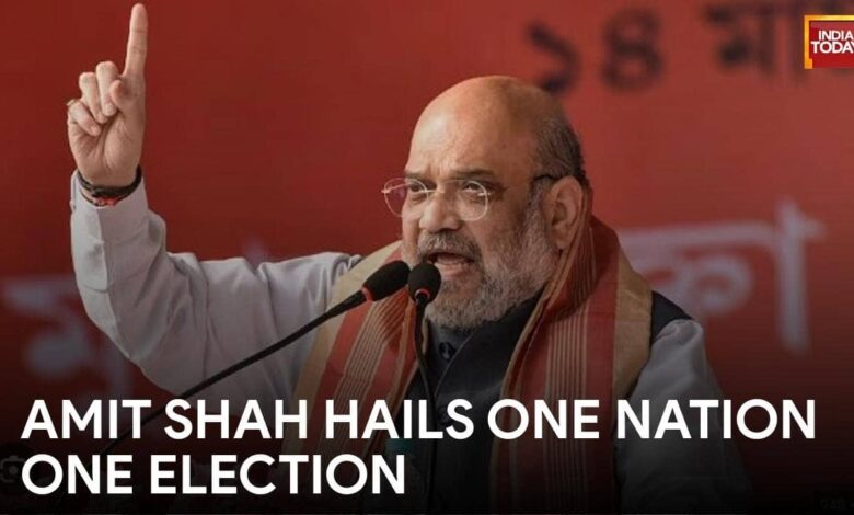 Shah Pitches 'One Nation, One Election' Amid Heated Electoral Debates