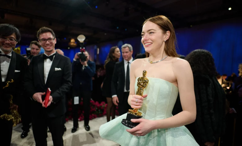 Emma Stone's Oscar Glory Marred by Dress Disaster