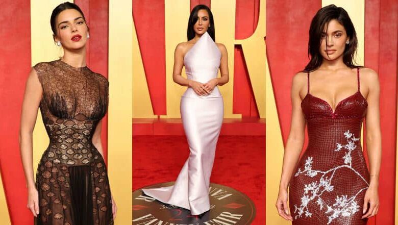 Kardashian and Jenners dominate Vanity Fair after-party fashion