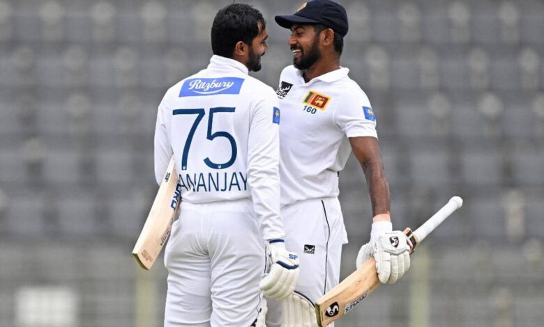 Kamindu Mendis and Dhananjaya de Silva Make History in SL vs BAN First Test