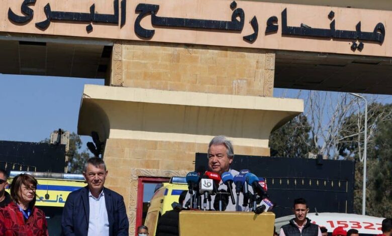 U.N. Chief Urges Ceasefire in Israel and Warns of Rafah Humanitarian Crisis