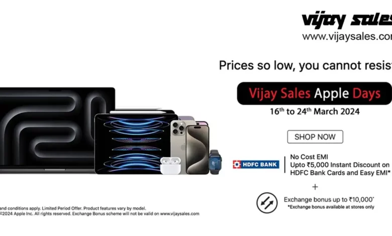 Vijay Sales Apple Days Sale: Unmissable Deals on iPhones, MacBooks, iPads & More