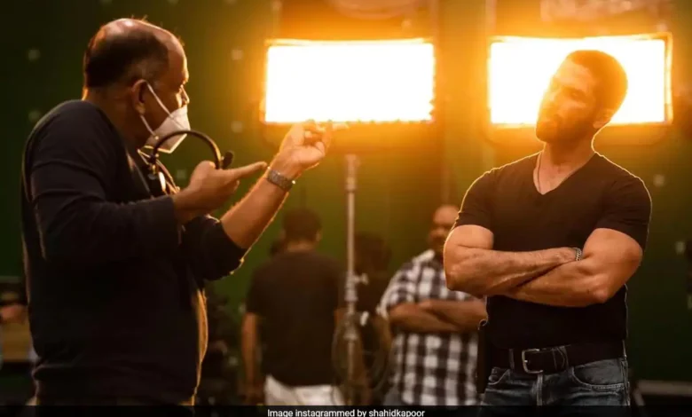 "Making movies Is Magic" is how Shahid Kapoor seems tough in this BTS picture from deva sets.