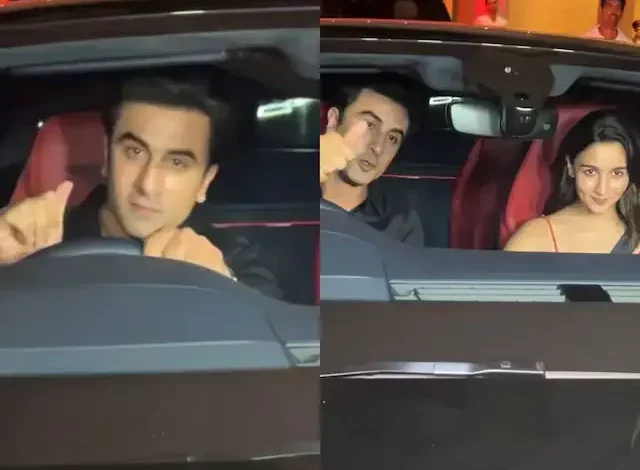 Taking Alia Bhatt for a spin in his new Bentley, Ranbir Kapoor exclaims to the giddy paparazzi, "Andar Baith Jaa."