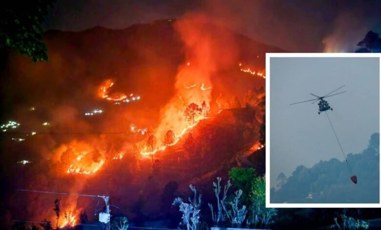 Uttarakhand: 8 fresh forest fires in 24 hours, IAF Assists in firefighting for 2nd day