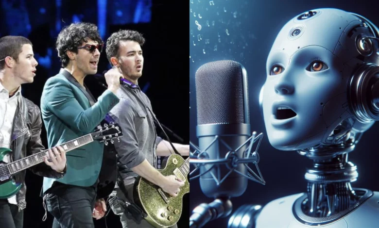 A statement warning against AI replacing human artists is written by 200 musicians, including the Jonas Brothers and Katy Perry.