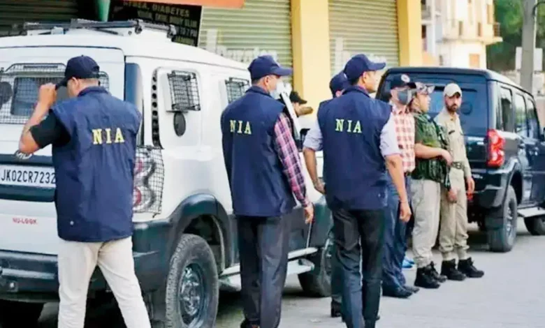 Anti-terror organization In a terror case, the NIA raids nine locations in Jammu & Kashmir.