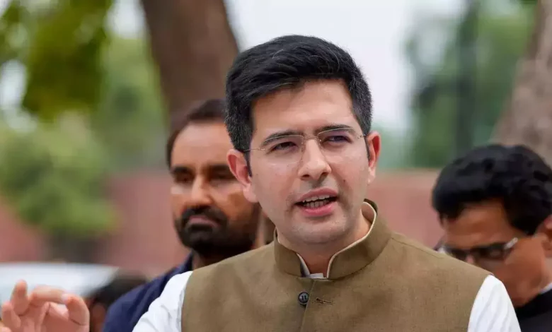 AAP MP Raghav Chadha Returns After Eye Surgery: Supports Kejriwal Amid Setbacks