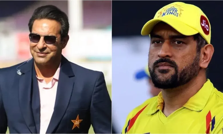 Wasim Akram Discusses MS Dhoni's Potential IPL 2024 Farewell (1)