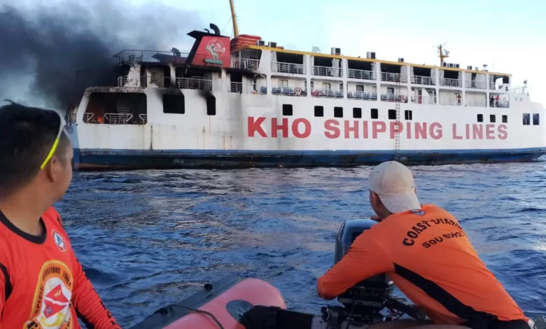 Tragedy at Sea: Filipino Fishing Boat Engulfed in Flames