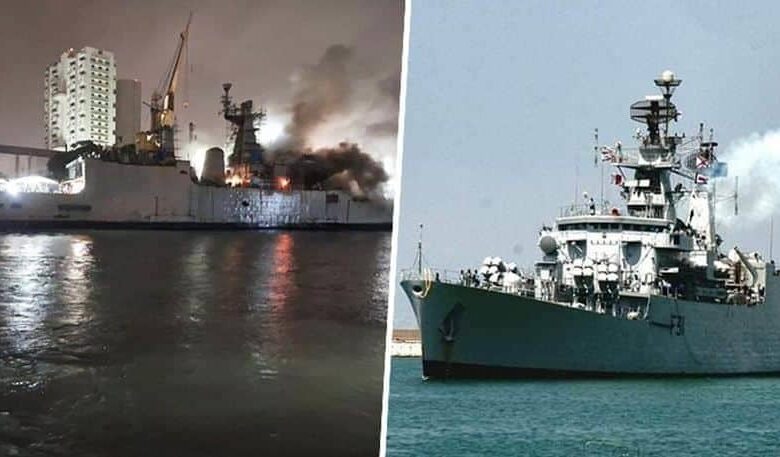 Tragic Fire on INS Brahmaputra: Sailor Missing, Ship Listing