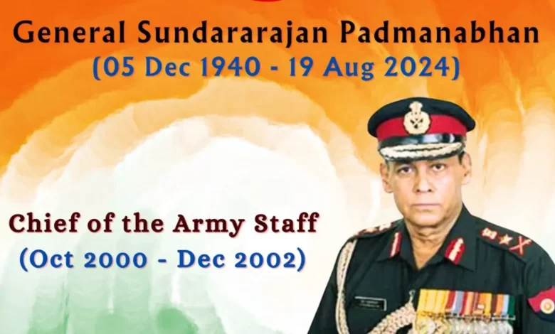 Former Indian Army chief gen. Padmanabhan passes away at 83