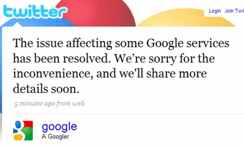 Google Services Crippled by Widespread Global Outage