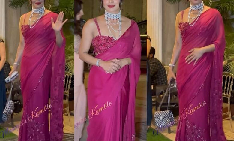 Priyanka Chopra Jonas Stuns in Manish Malhotra's Custom Saree