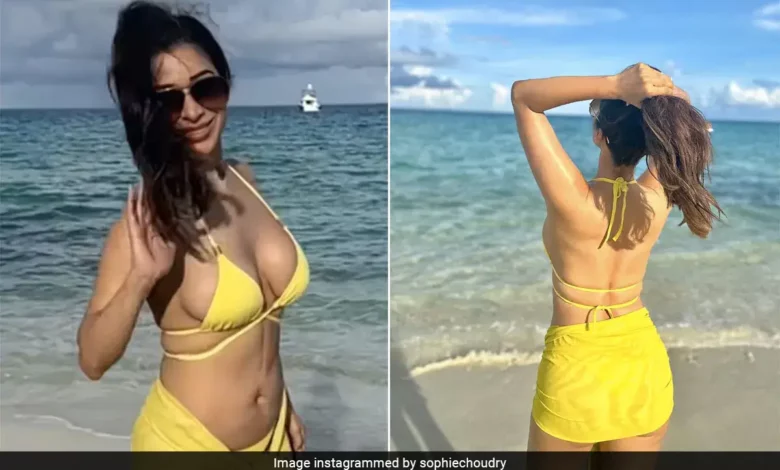 Sophie Choudry Sizzles in Stylish Beach Looks