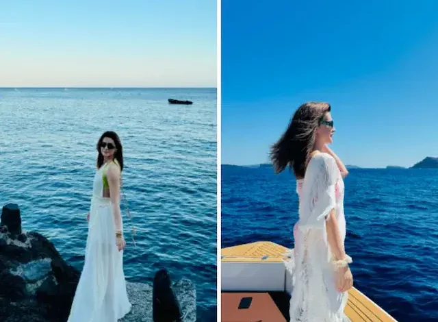 Kriti and nupur Sanon explore Santorini in stunning European getaway