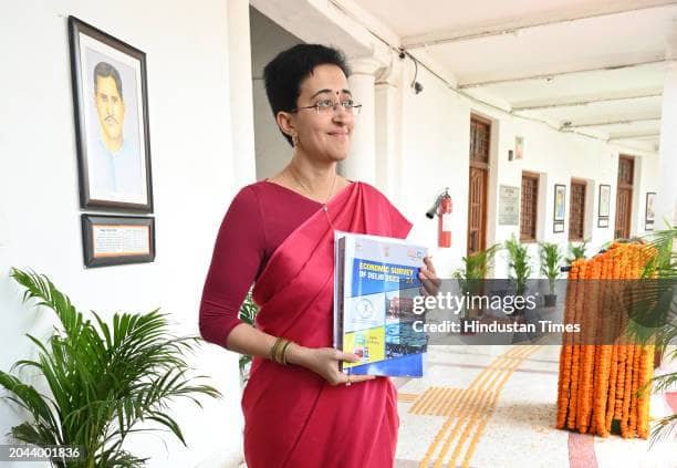 Atishi sits next to empty chair 'like Bharat'; BJP calls it drama