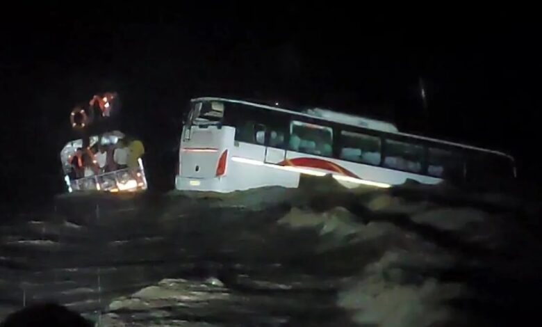 29 Pilgrims Rescued from Stranded Bus in Gujarat Flood