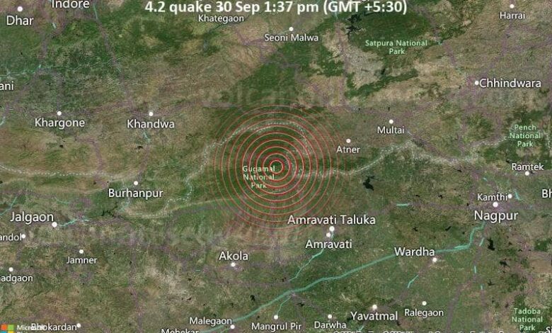 Amravati hit by 4.2-magnitude quake