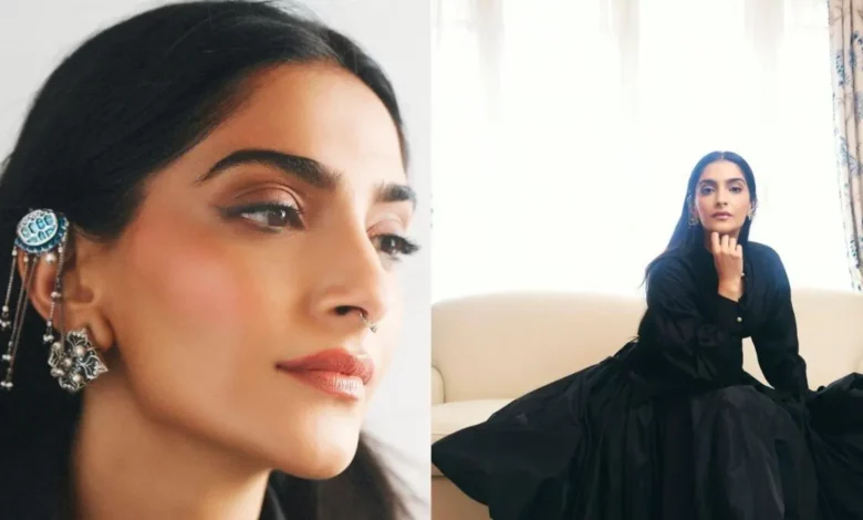 Sonam Kapoor Dazzles in Bohemian Gothic Look at Paris Fashion Week