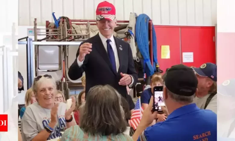 Biden Poses with Kids in Pro-Trump Gear at 9/11 Event