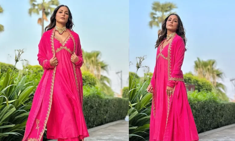 Hina Khan shines in traditional kashmiri attire amidst breast cancer battle