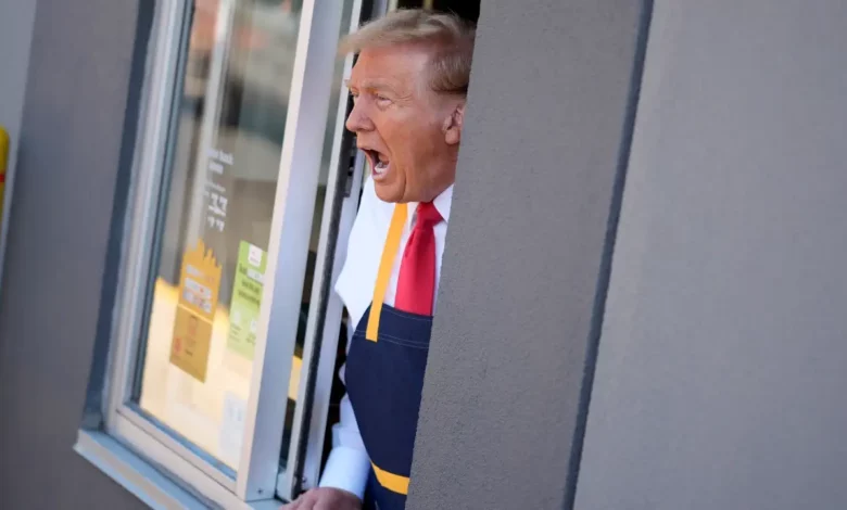 Trump's McDonald's visit sparks controversy over staged event