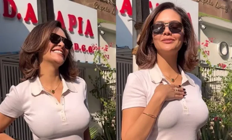 Esha Gupta shows off her curves in chic casuals, video goes viral