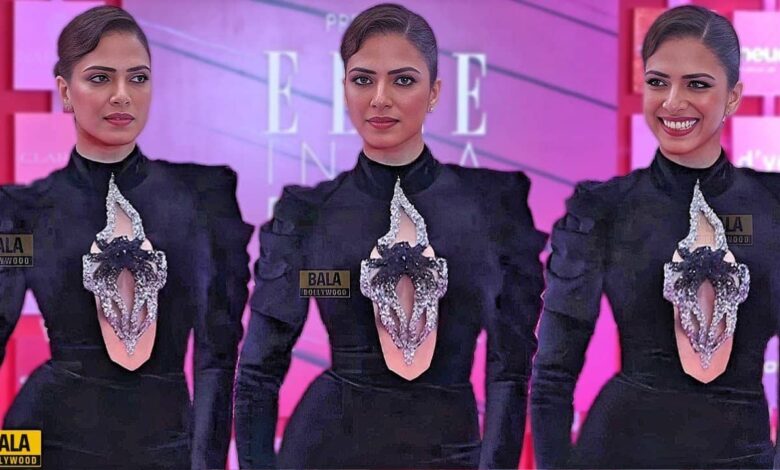 Malavika Mohanan Stuns in Black Velvet Gown at Elle India Awards