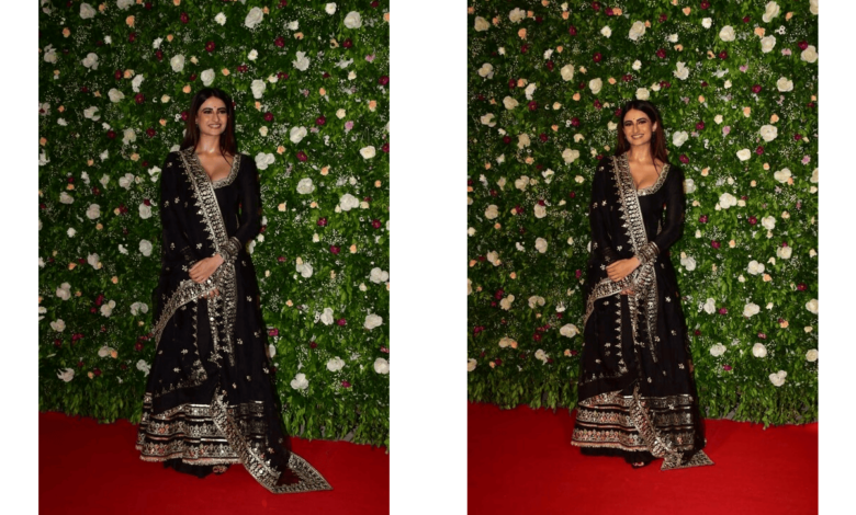 Palak Tiwari shines in elegant black anarkali for Diwali