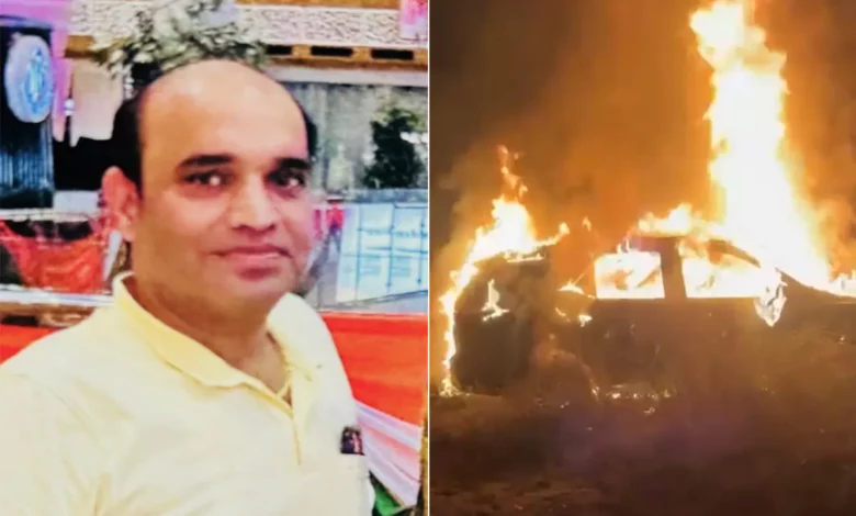 Ghaziabad property dealer murdered, body found in burnt SUV