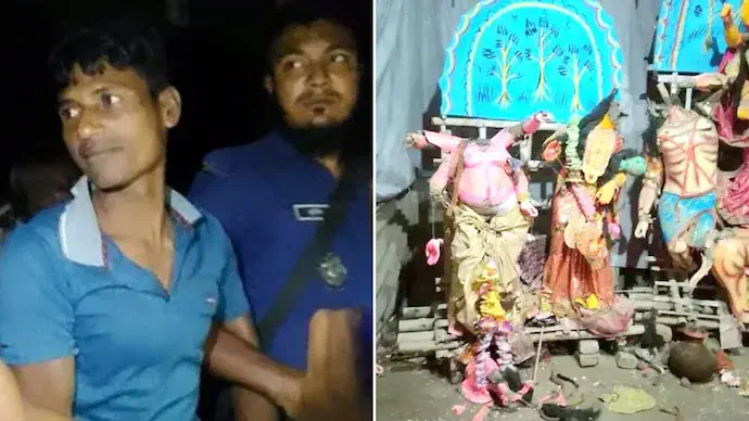 Bangladesh denies Puja nod; idols vandalised amid tensions