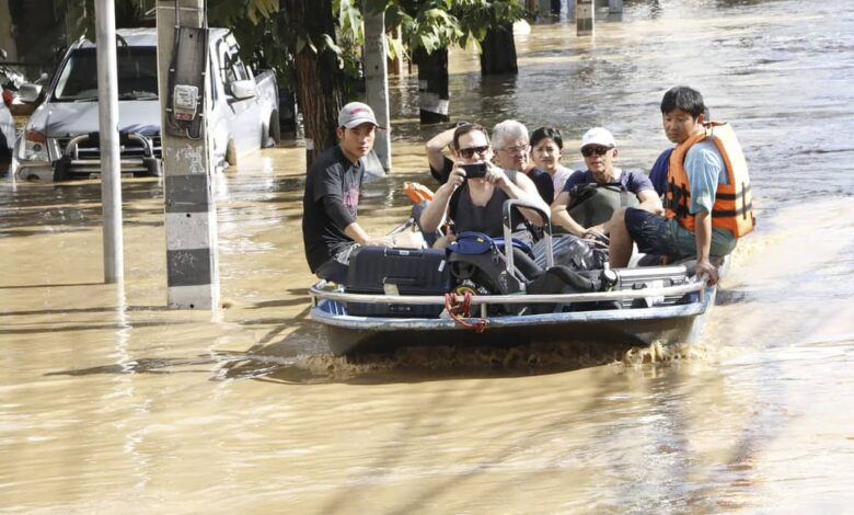 Flash floods in Chiang Mai leave three dead and city inundated