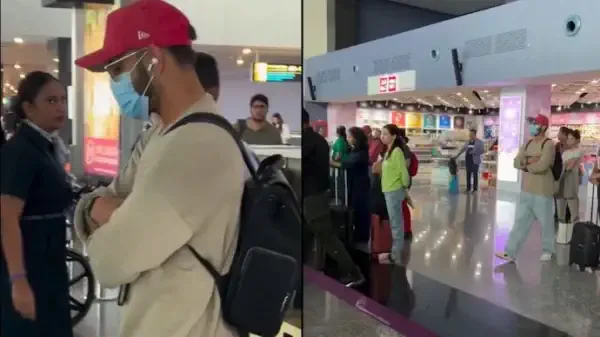 Virat Kohli spotted at Bengaluru airport before Kirtan with Anushka