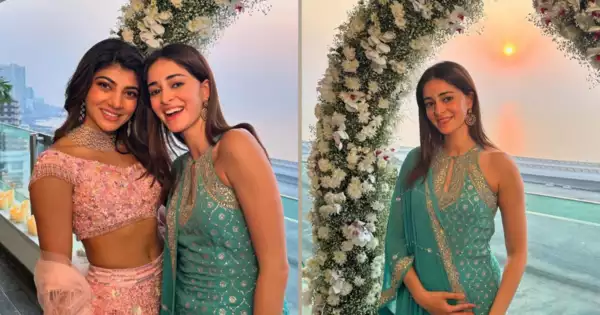 Ananya Panday re-wears her mom's Rohit Bal kurta for wedding