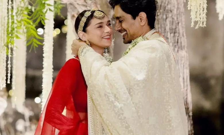 Aditi Rao Hydari and Siddharth Share magical wedding photos