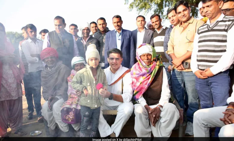 Sachin Pilot visits farmer's house in Tonk, addresses concerns