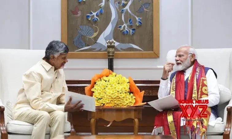 Andhra Pradesh CM discusses development projects with PM Modi