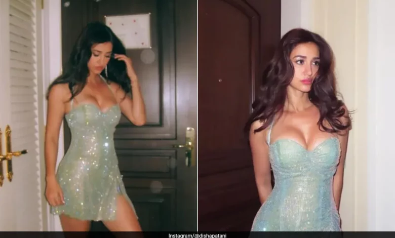 Disha Patani shines in sparkly mini dress for party season