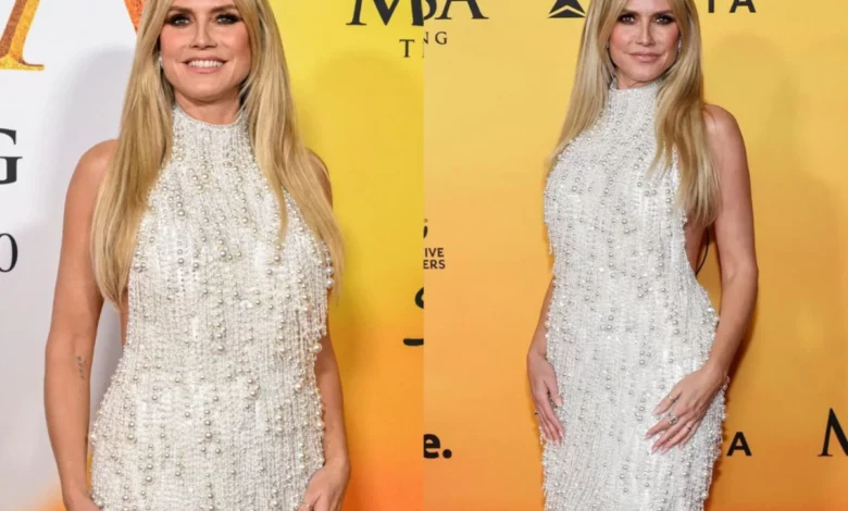 Heidi Klum dazzles in Manish Malhotra at Mufasa premiere