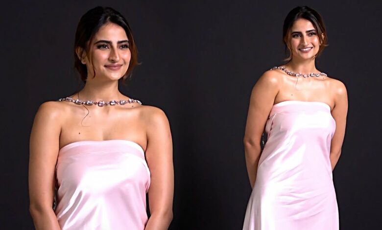 Palak Tiwari dazzles in pink satin dress, setting fashion trends