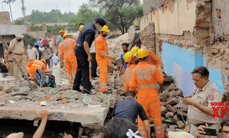 Building collapse in Mohali: Rescue operations underway