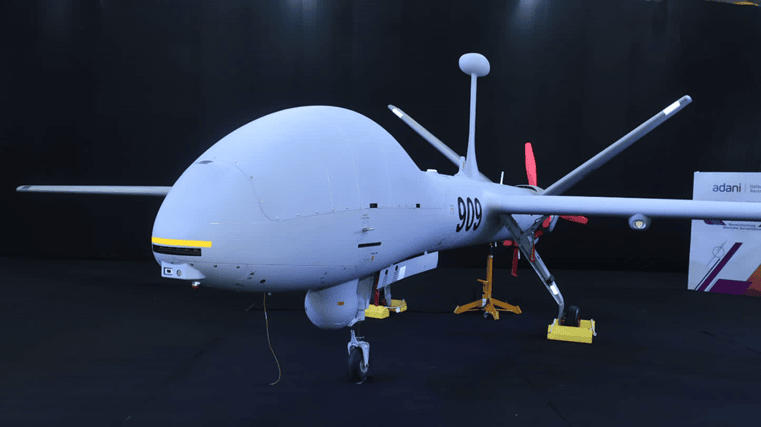 Adani defence delivers second Drishti-10 drone to Indian Navy