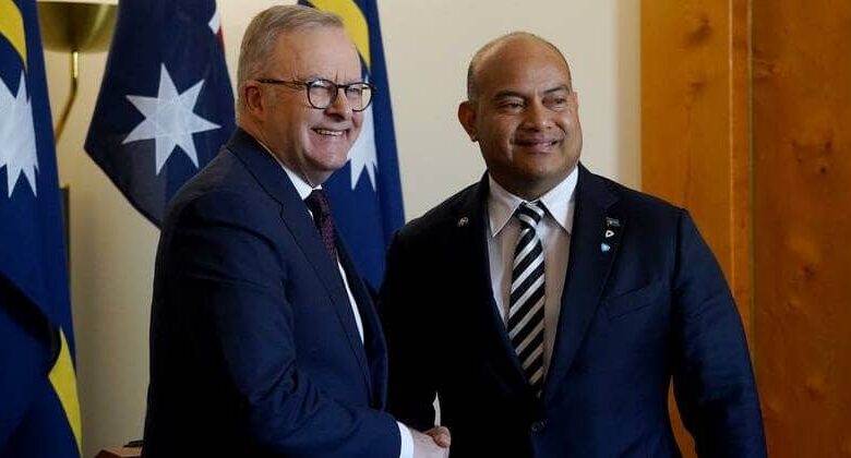 Australia inks $100M security pact with Nauru to counter China's pacific sway