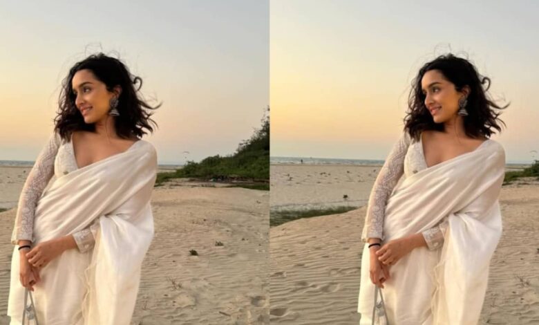 Shraddha Kapoor dazzles in saree at beach wedding