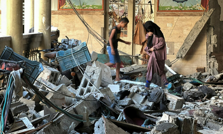 Israeli airstrike on UN school in Gaza kills 20 displaced Palestinians