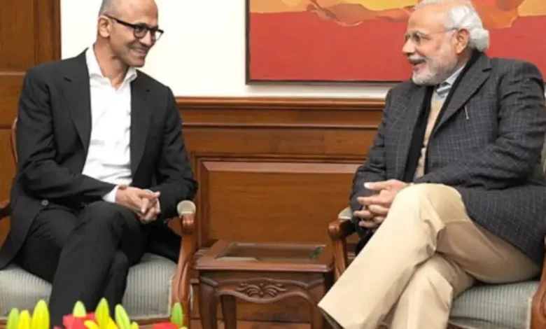 PM Modi discusses tech and AI with Microsoft's Satya Nadella