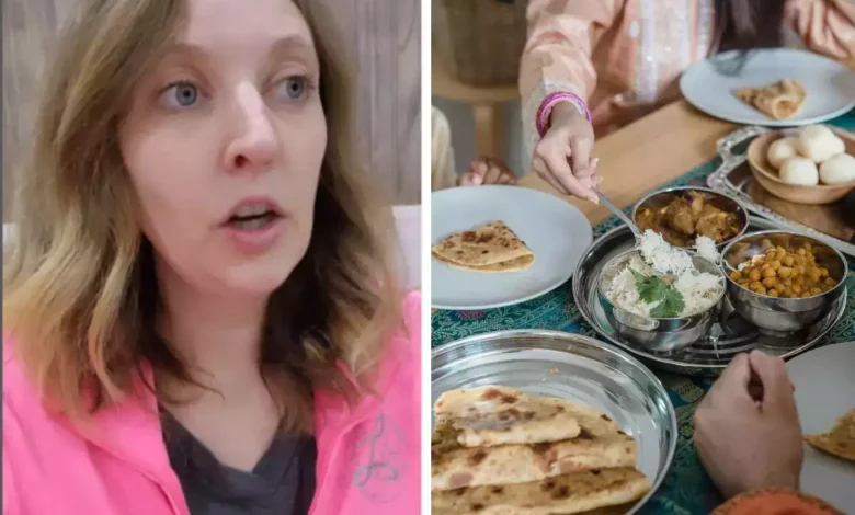 US influencer discusses dinner traditions in India