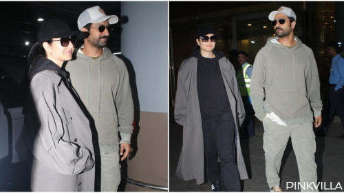 Katrina Kaif and Vicky Kaushal radiate style at Mumbai airport