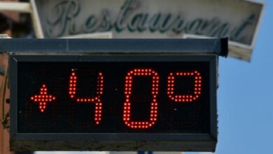 Global temperatures near record highs in April